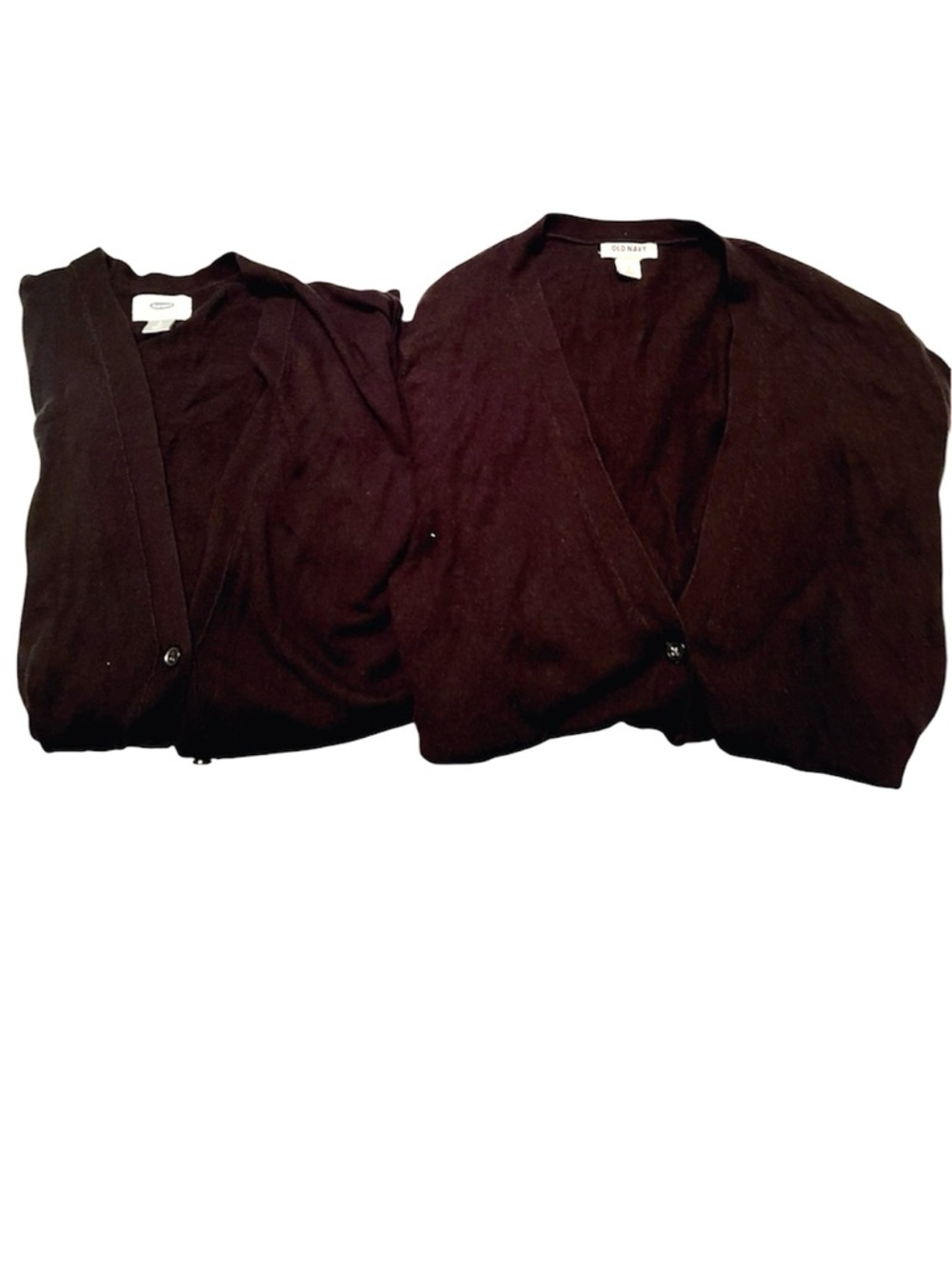 Lot x 2 Old Navy Black light weight cardigans large
